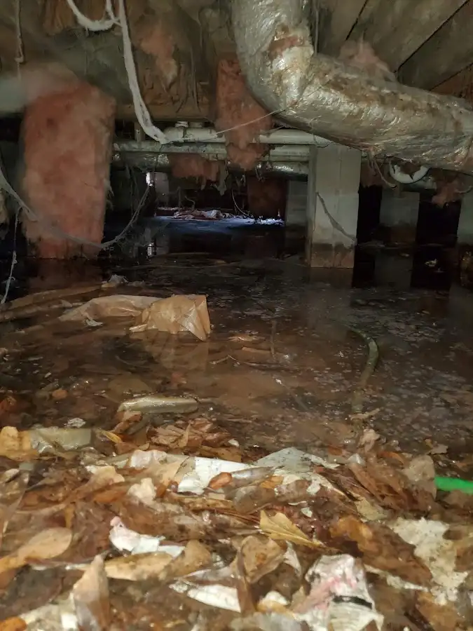 Crawl space flood assessment for Commercial Water Damage Restoration in Socastee