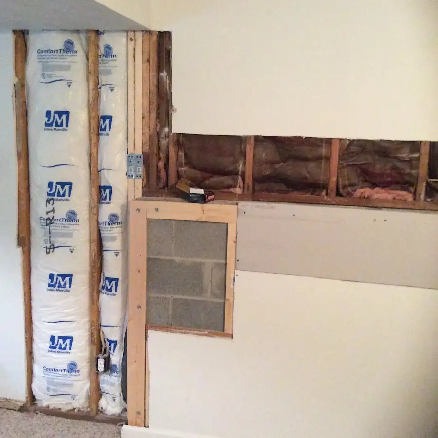 Wall insulation replacement during Contents Cleaning & Restoration in Socastee